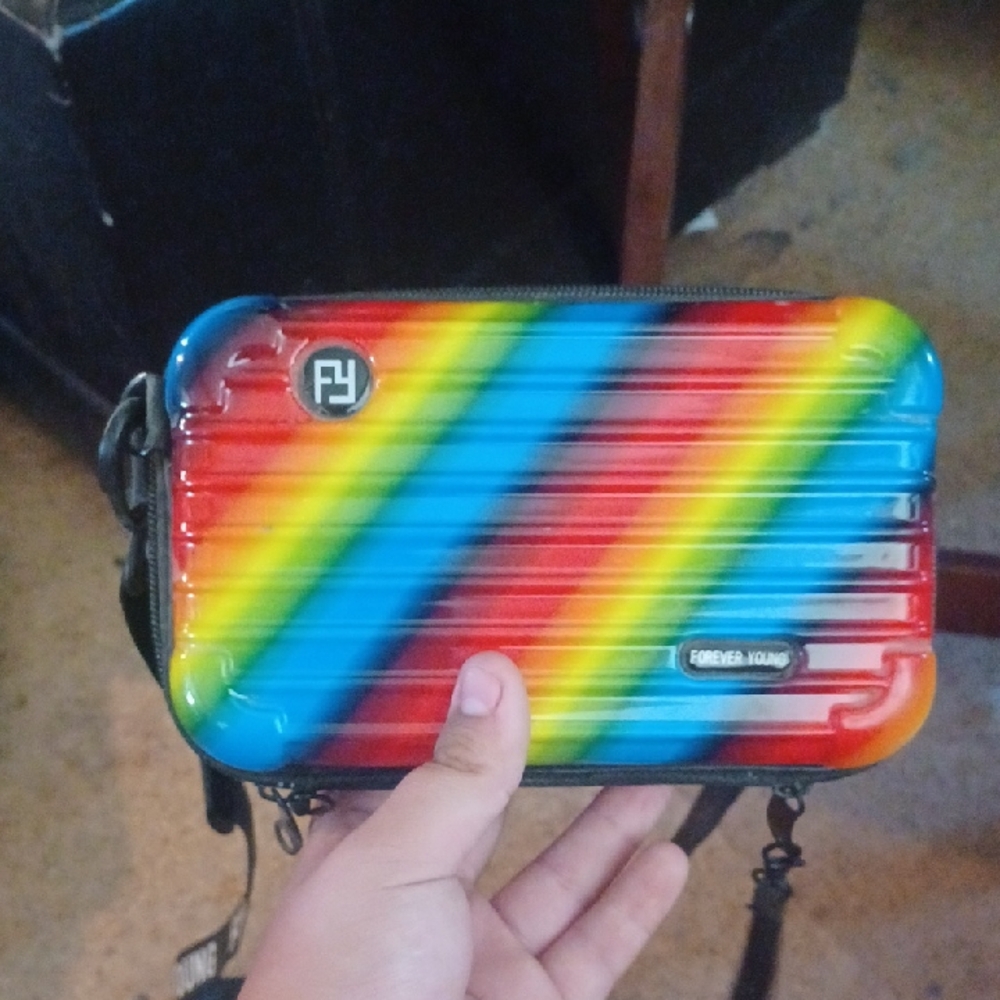 Forever Young Multicolor Striped Crossbody Bag